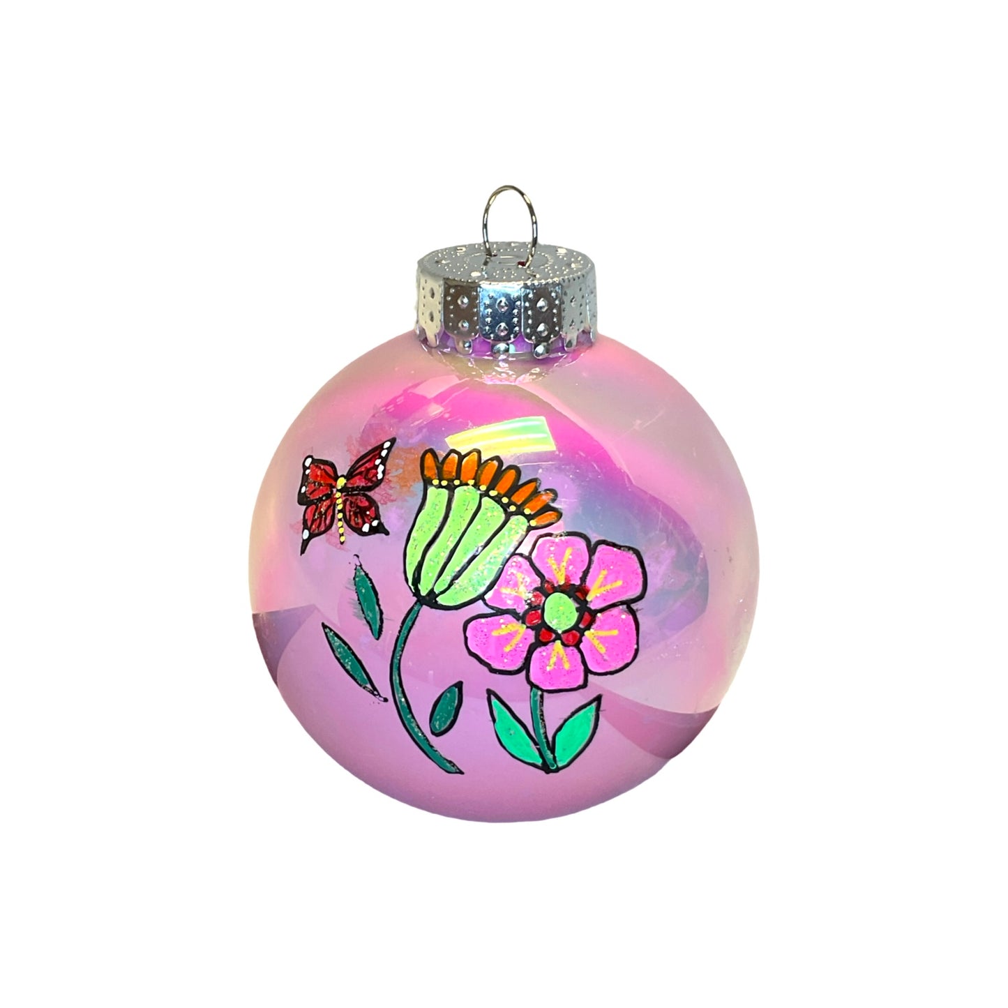 LTB Iridescent Painted Ornaments