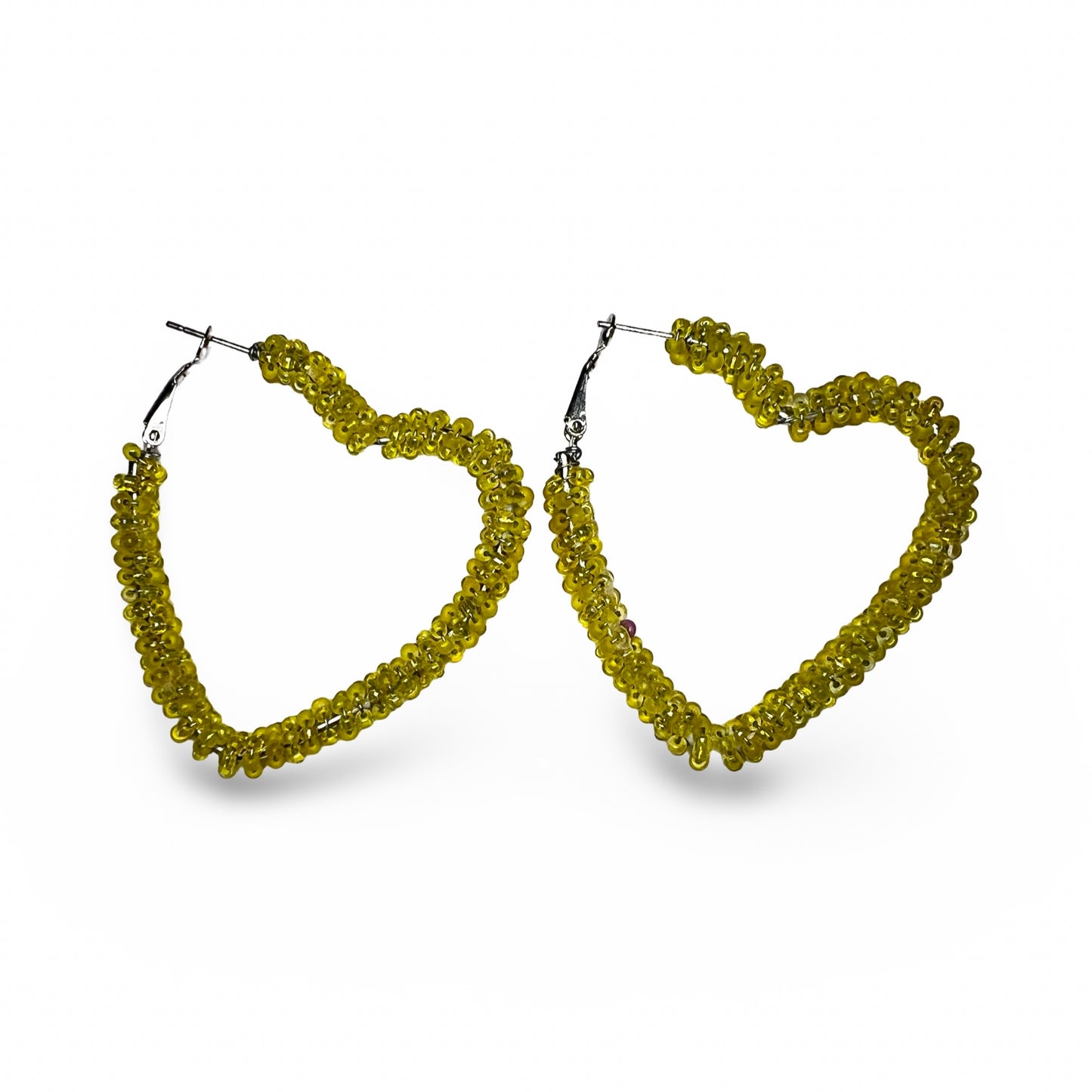 BEC Beaded Heart Earrings