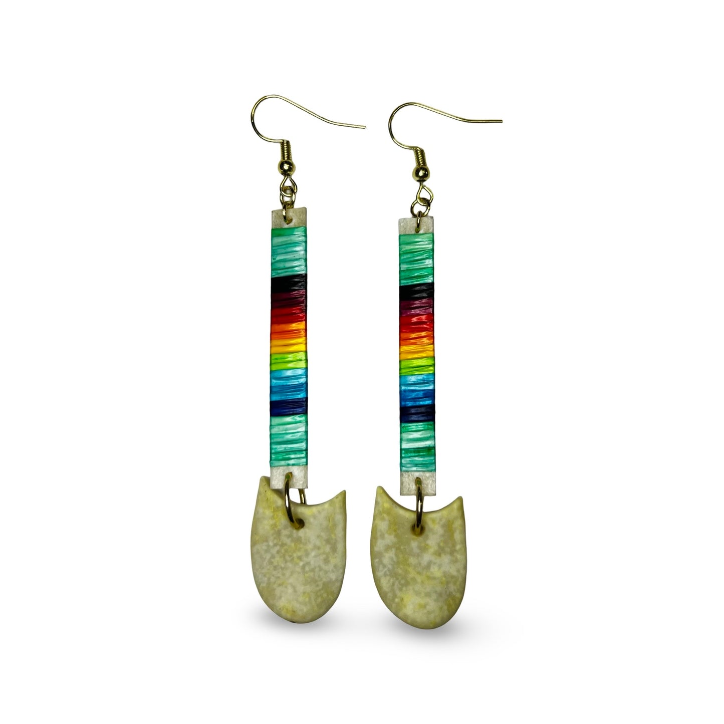 JRC Quill Slat Earring w/ Elk Tooth
