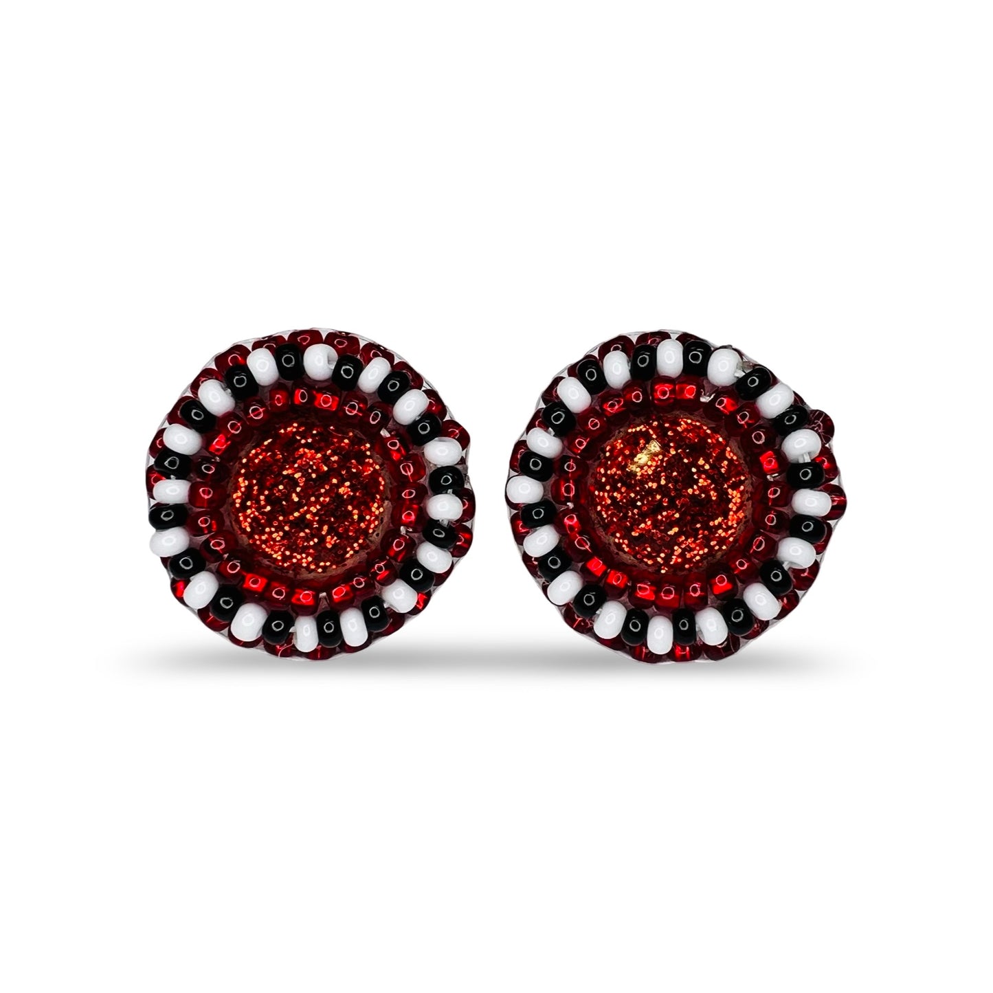 MH Beaded Stud Earrings