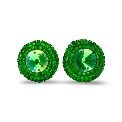 MH Beaded Stud Earrings