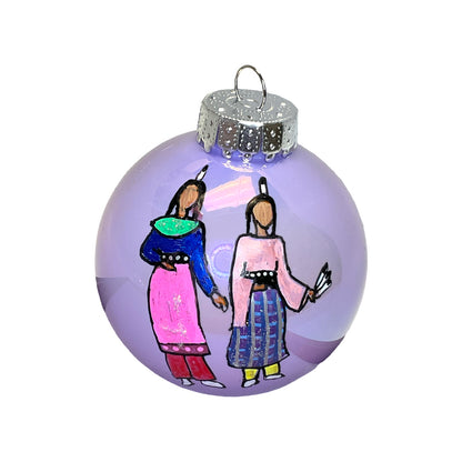 LTB Iridescent Painted Ornaments