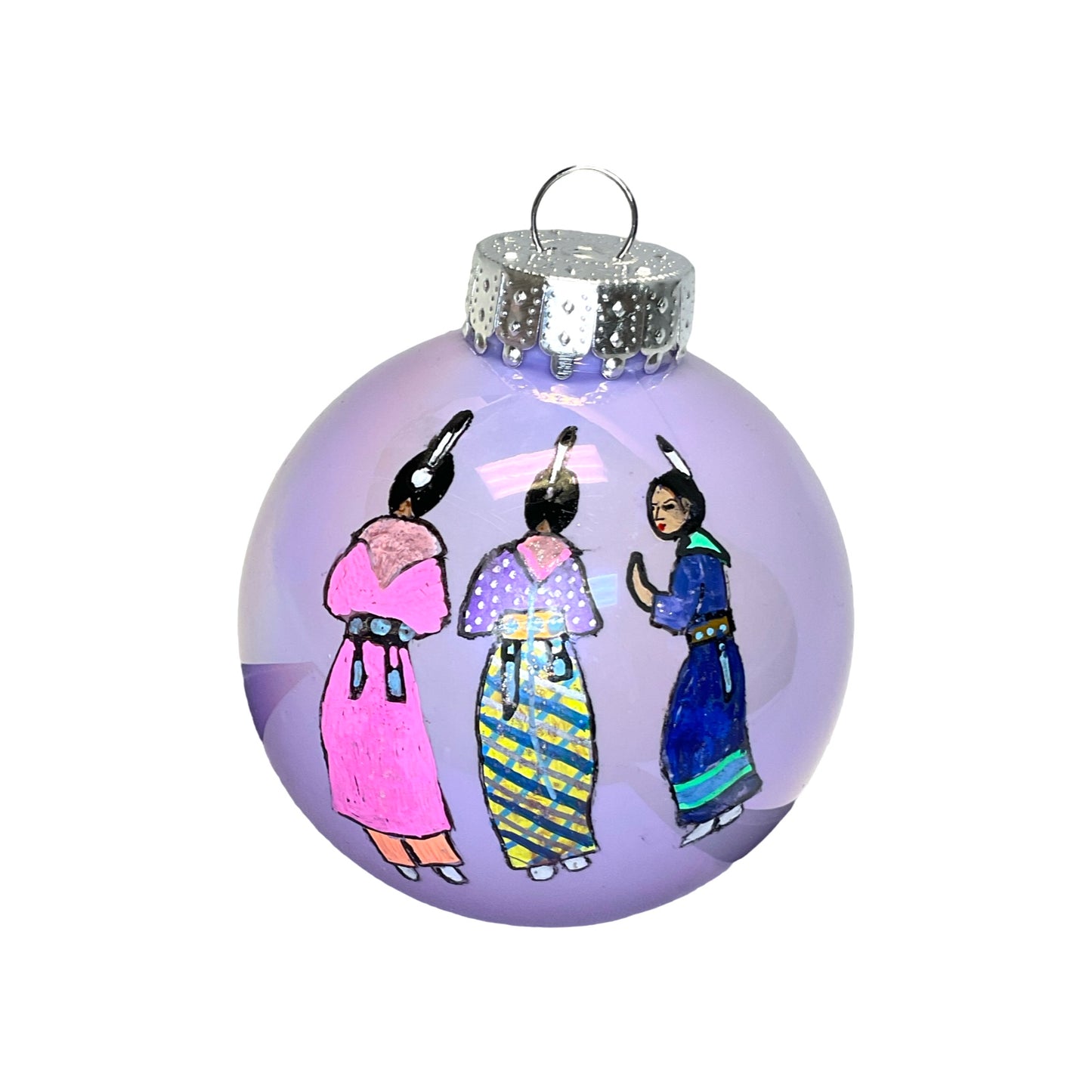 LTB Iridescent Painted Ornaments