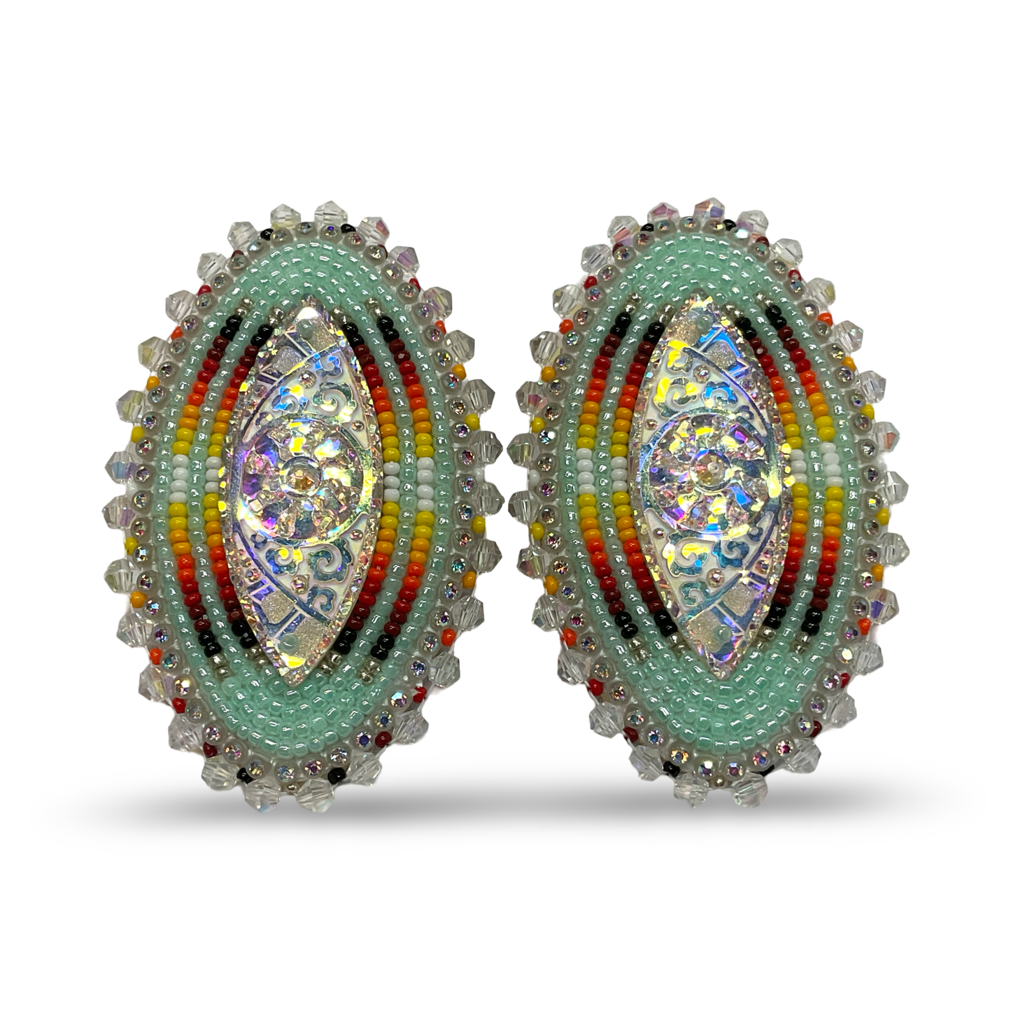 BBB Beaded Cab Earrings