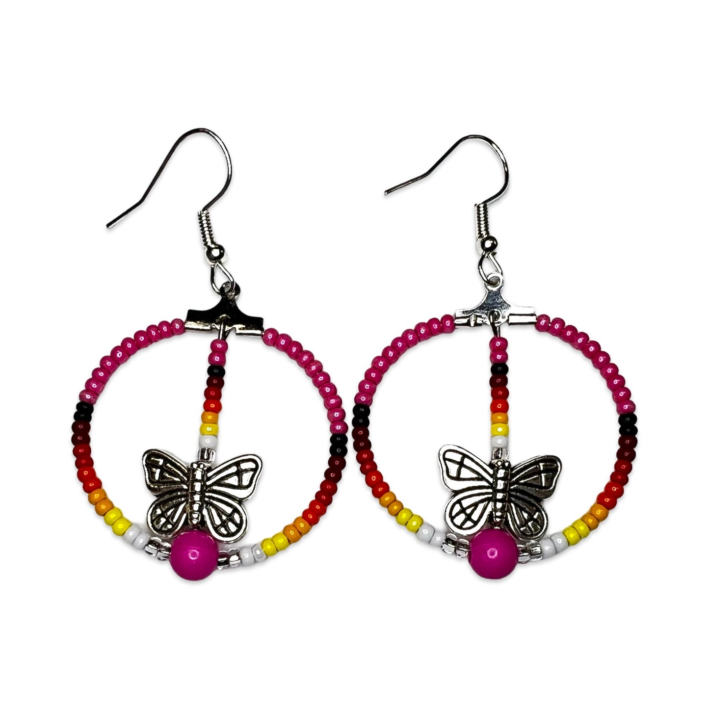 BEC Mini Butterfly Hoop Earrings