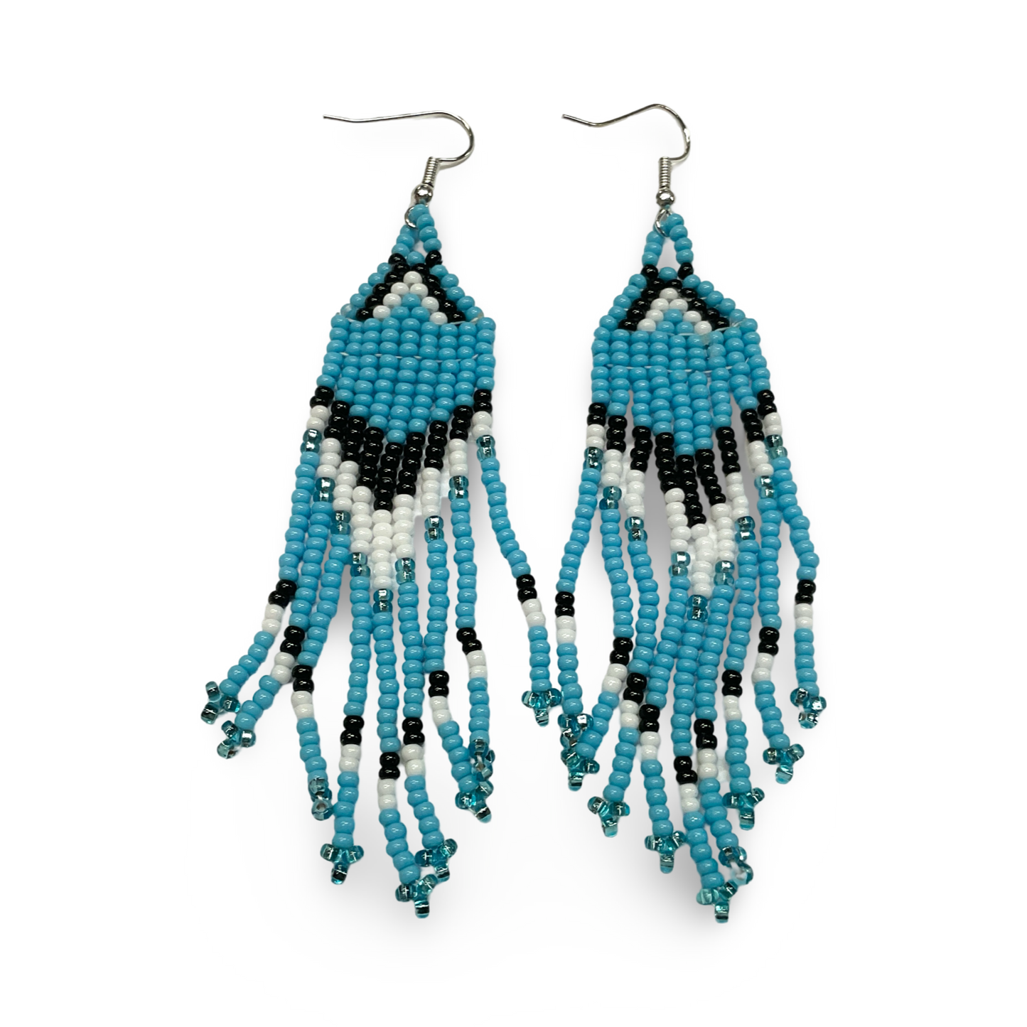 SBR Beaded Fringe Earrings