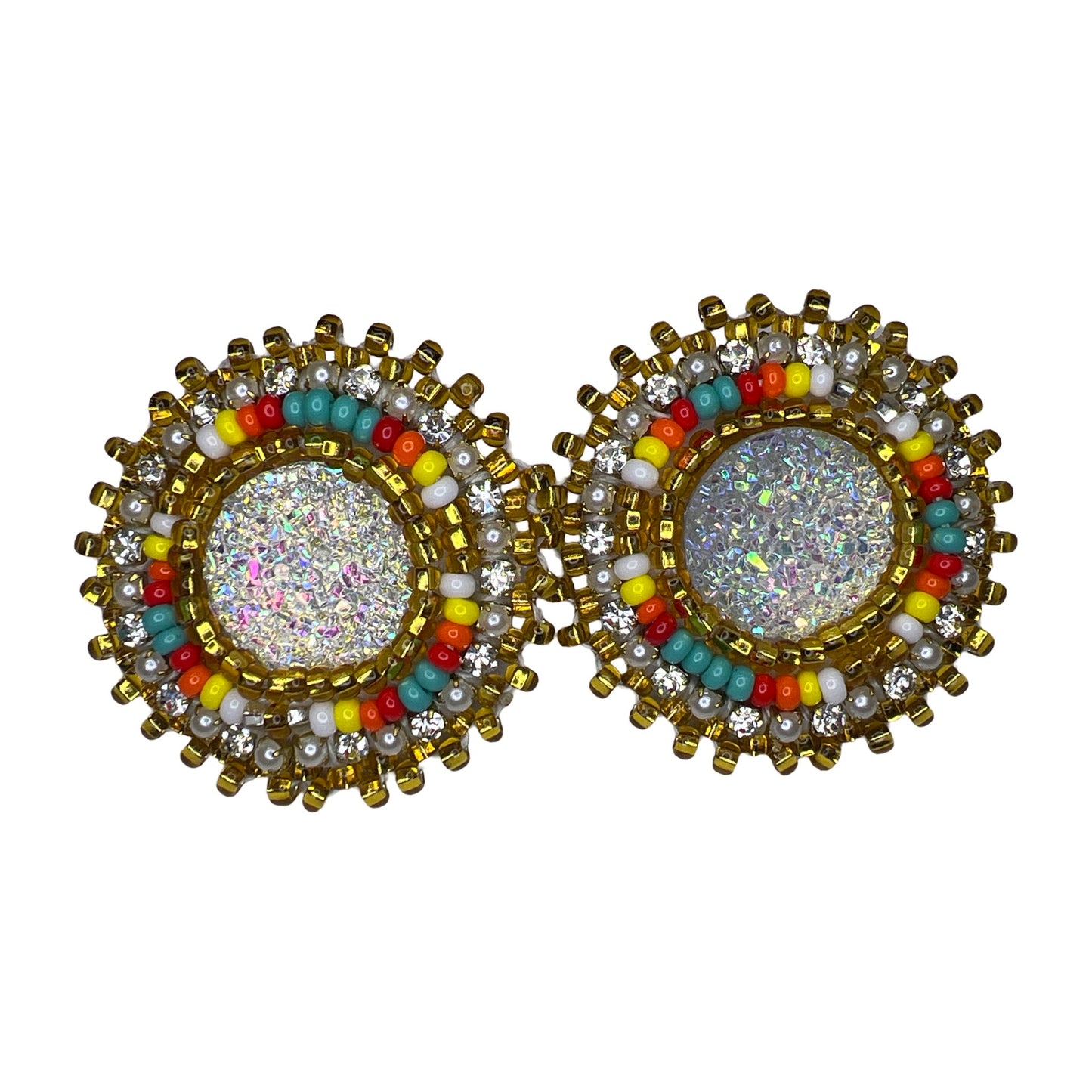 JR Mini Beaded Cab Earrings