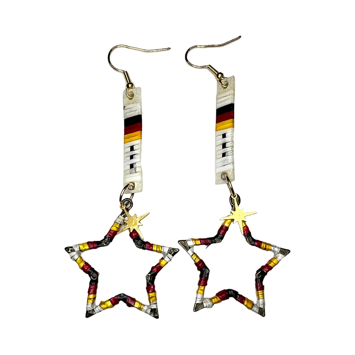 ARC Double Tier Star/Slat Earrings