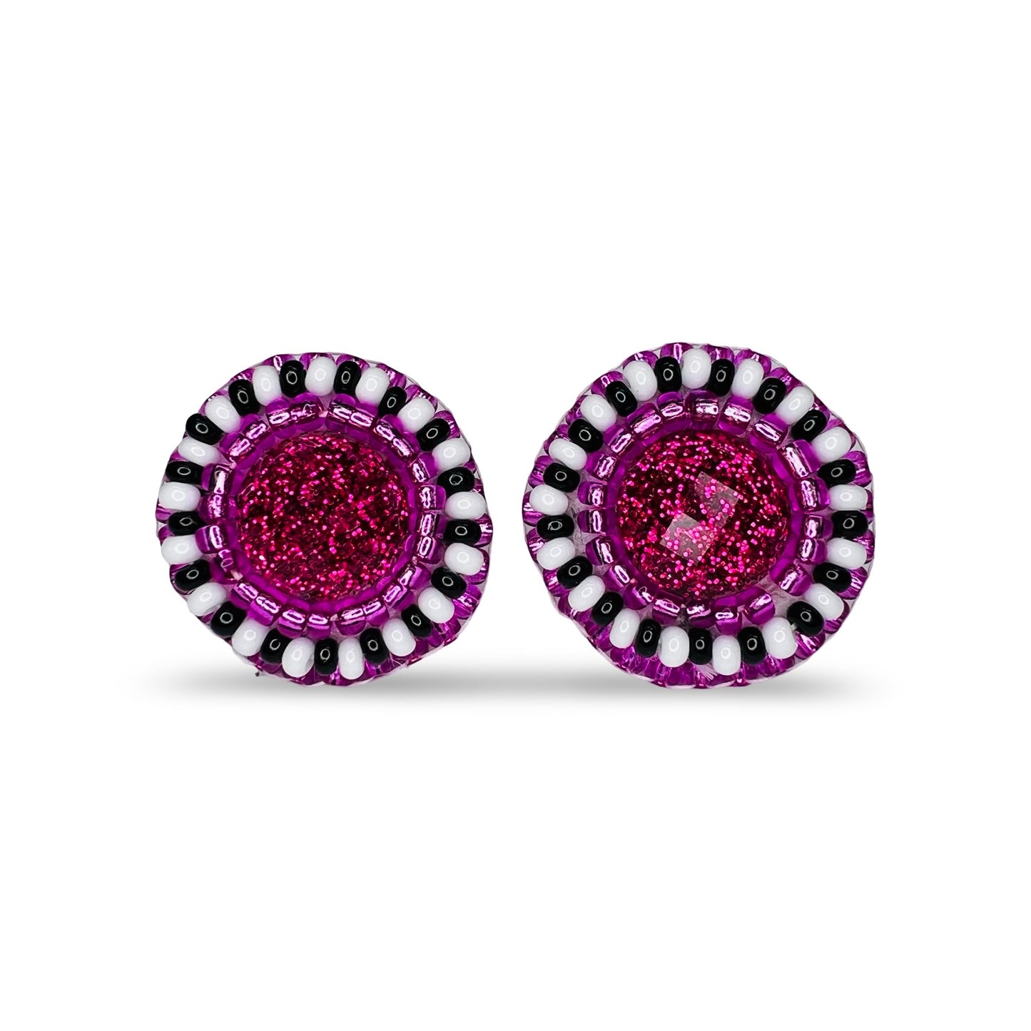 MH Beaded Stud Earrings
