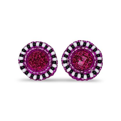 MH Beaded Stud Earrings