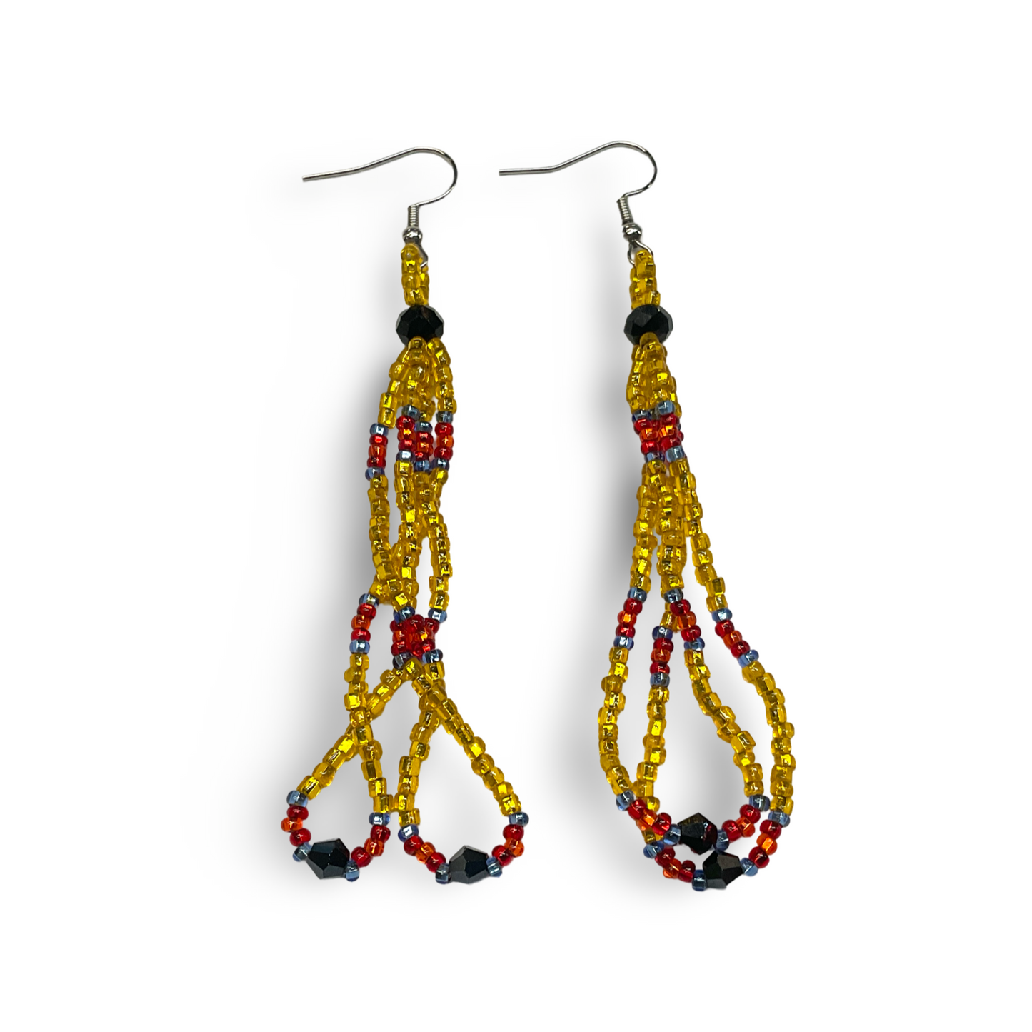 SBR Beaded Loop Earrings