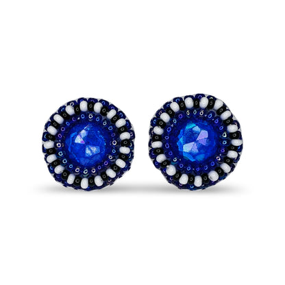 MH Beaded Stud Earrings