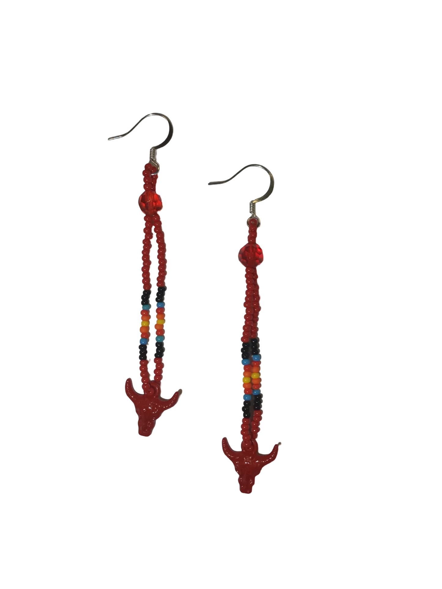 SHMH Beaded Fringe Earrings