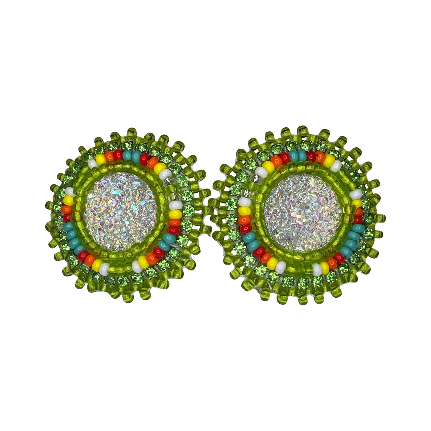 JR Mini Beaded Cab Earrings