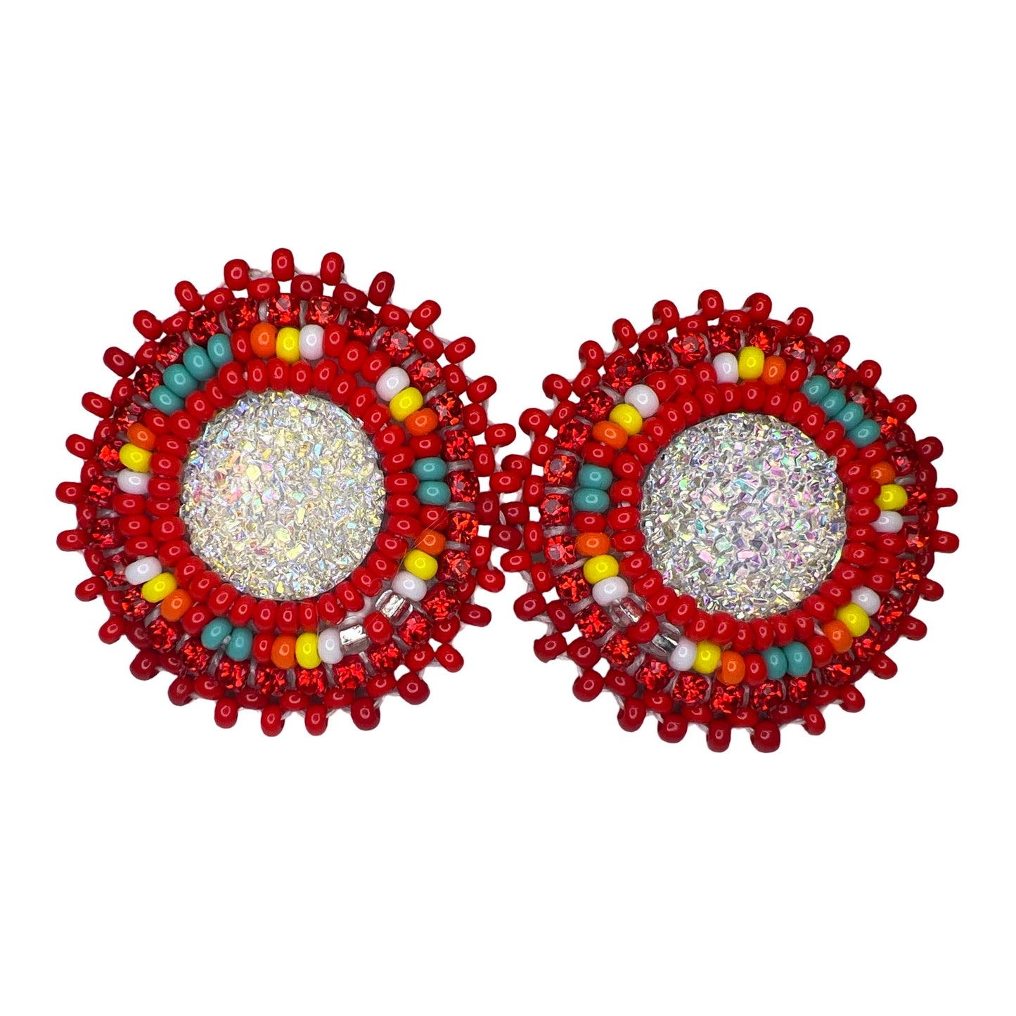 JR Mini Beaded Cab Earrings