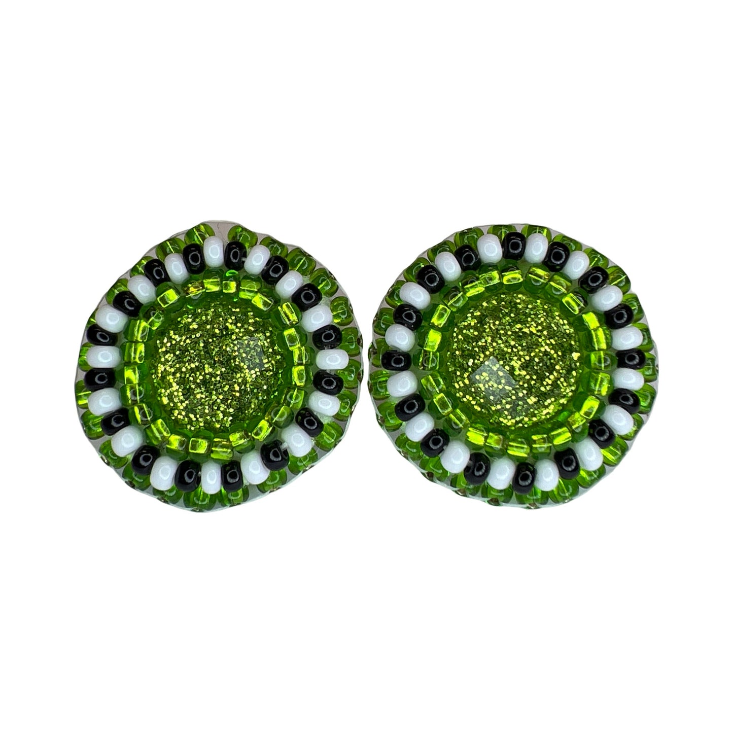 MH Beaded Stud Earrings