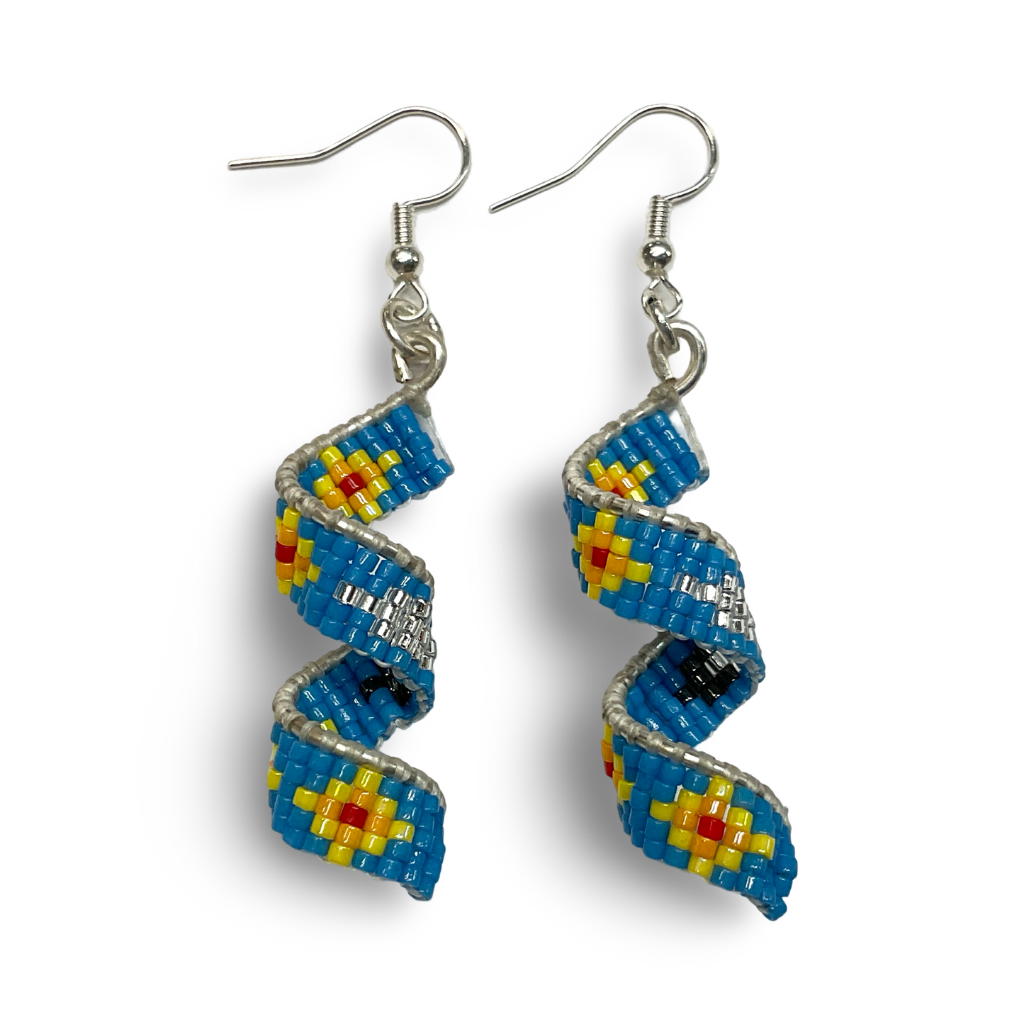 MirRC Beaded Spiral Earrings