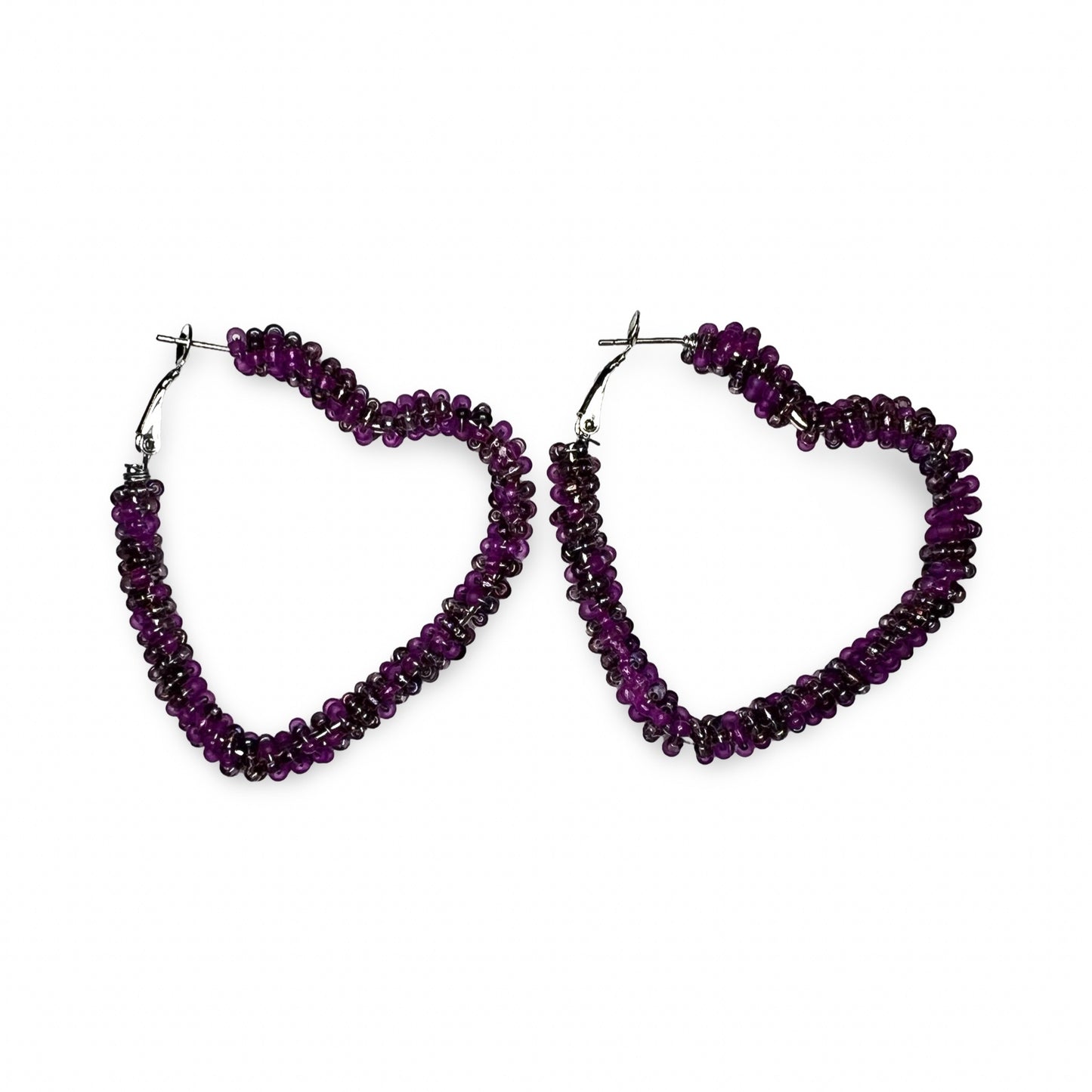 BEC Beaded Heart Earrings