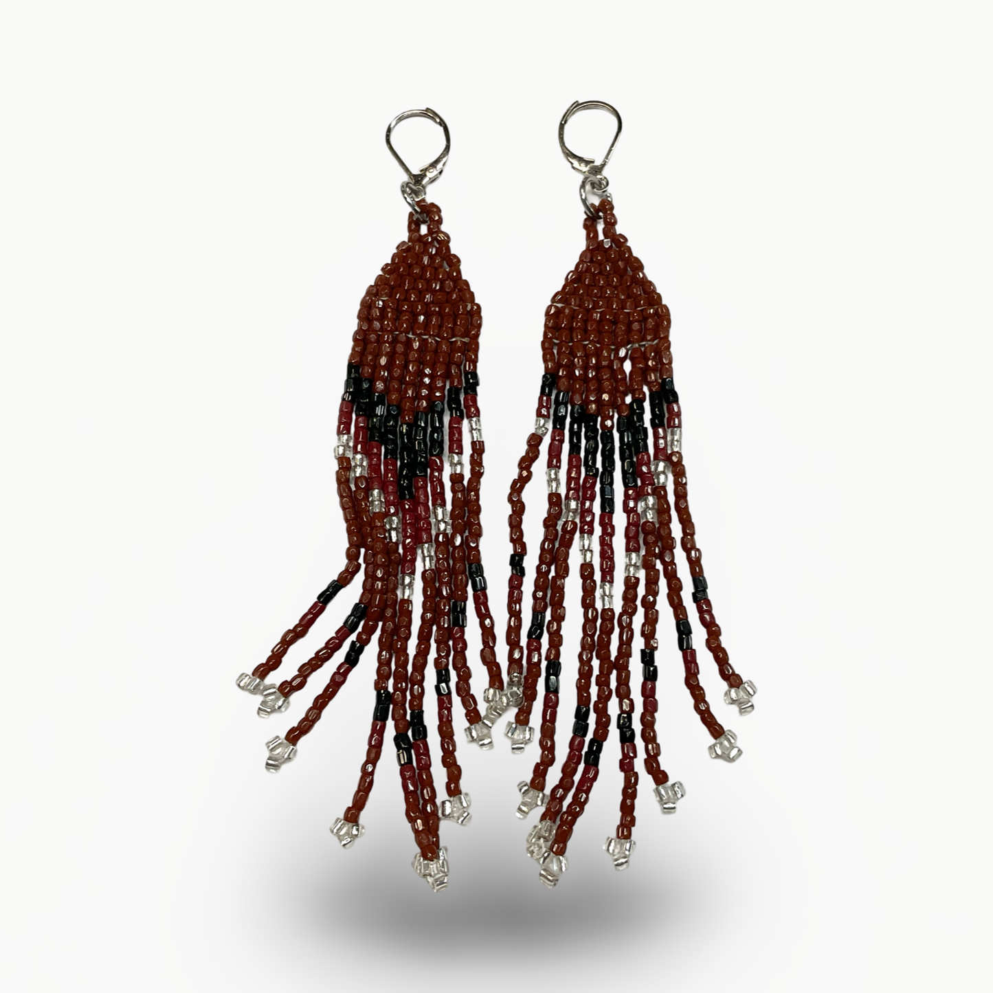 SBR Beaded Fringe Earrings