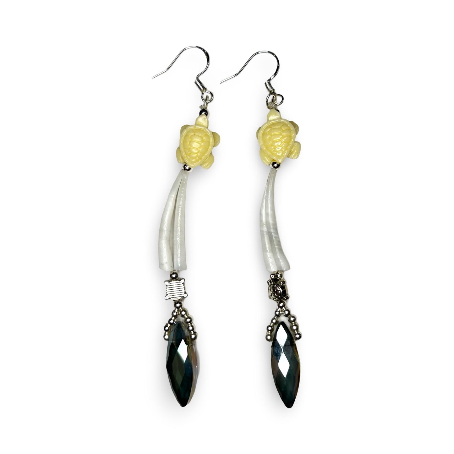 MH Charm & Dentalium Earrings