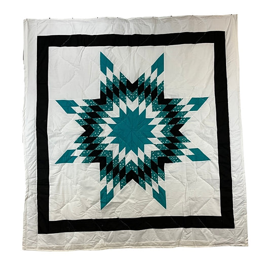 KHP Teal and White Starquilt