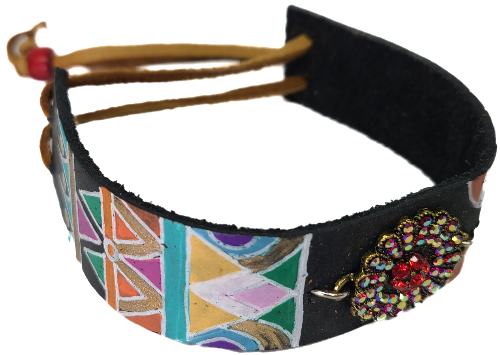 LTB Hand Cut Leather Bracelet