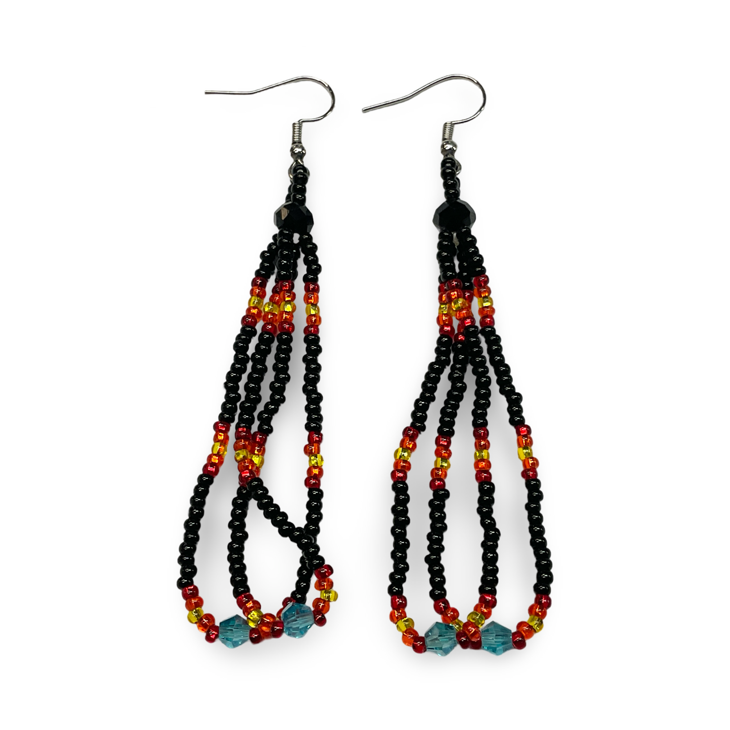 SBR Beaded Loop Earrings