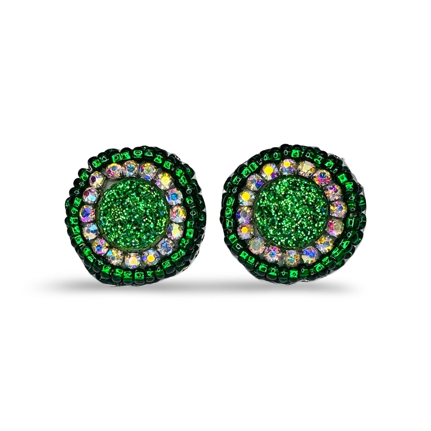 MH Beaded Stud Earrings