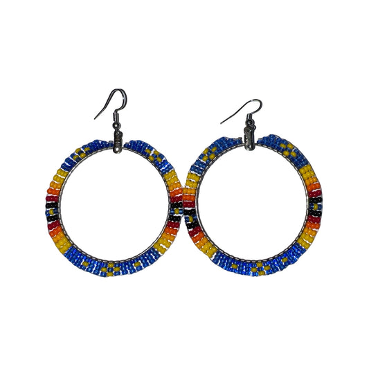DYH 2" Beaded Earrings