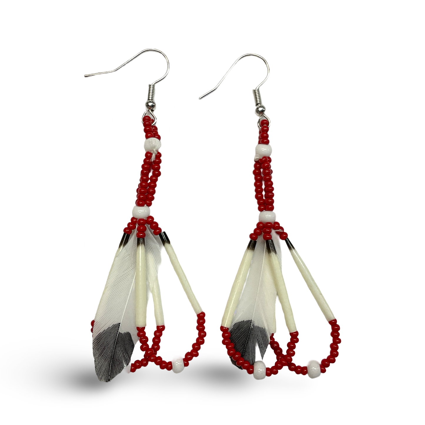 MRC Bead and Quill Earrings