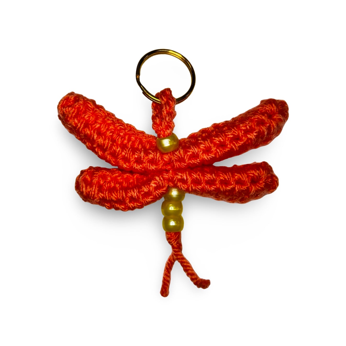 JH Crochet Mini Dragonfly Keychain