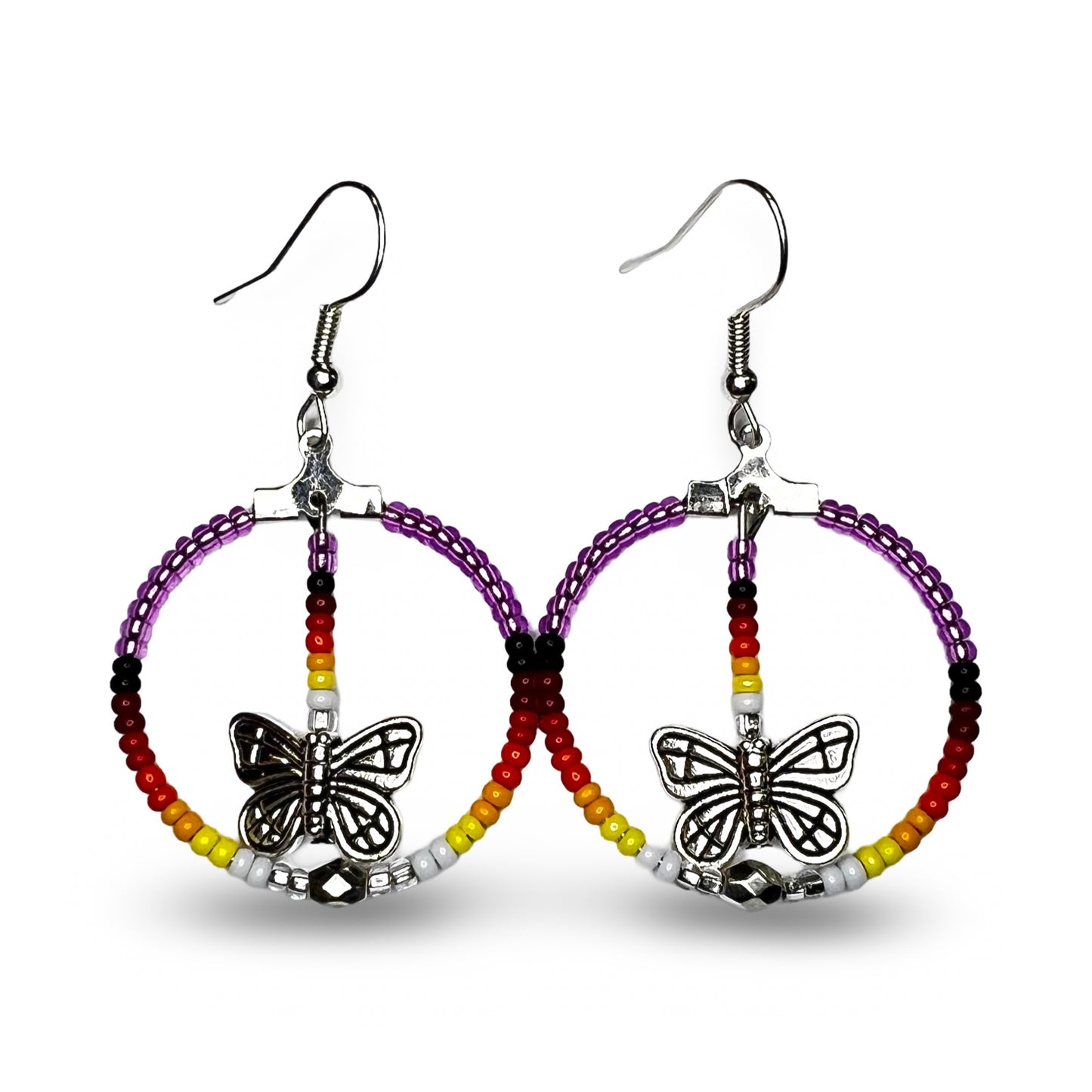 BEC Mini Butterfly Hoop Earrings