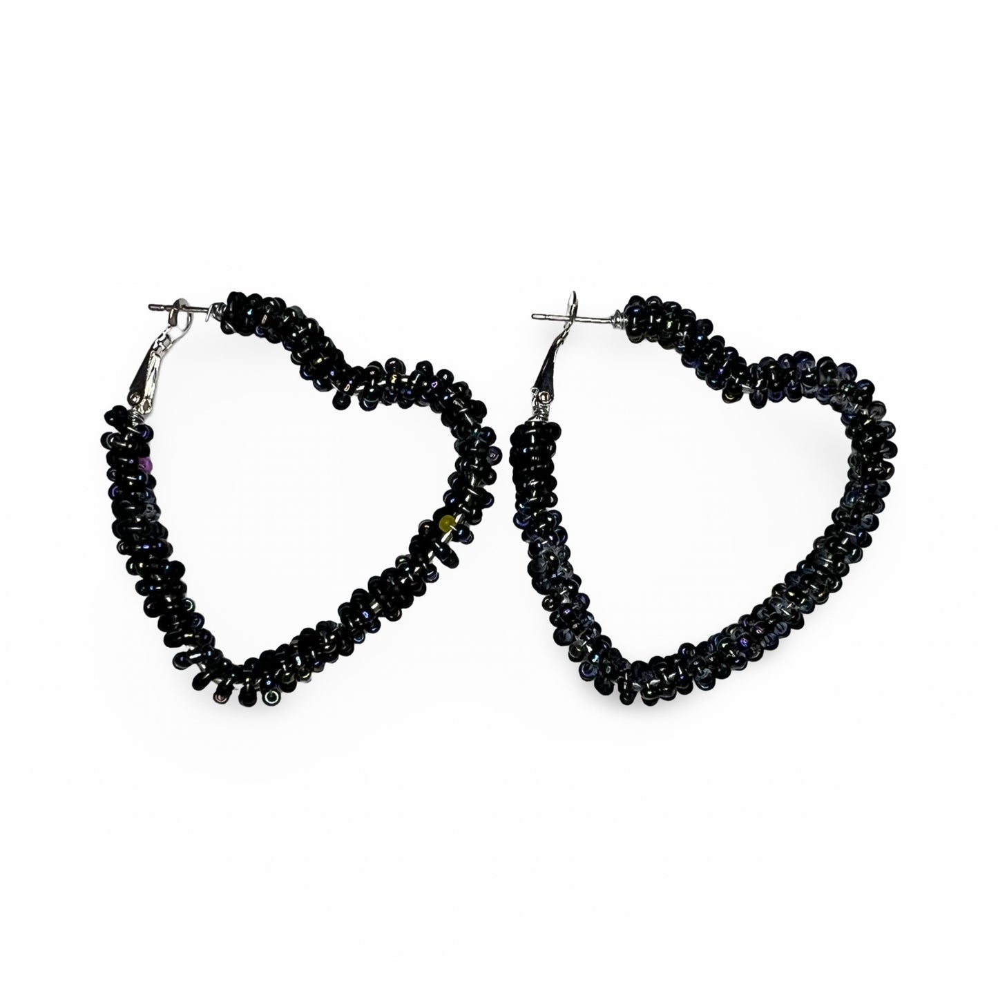 BEC Beaded Heart Earrings