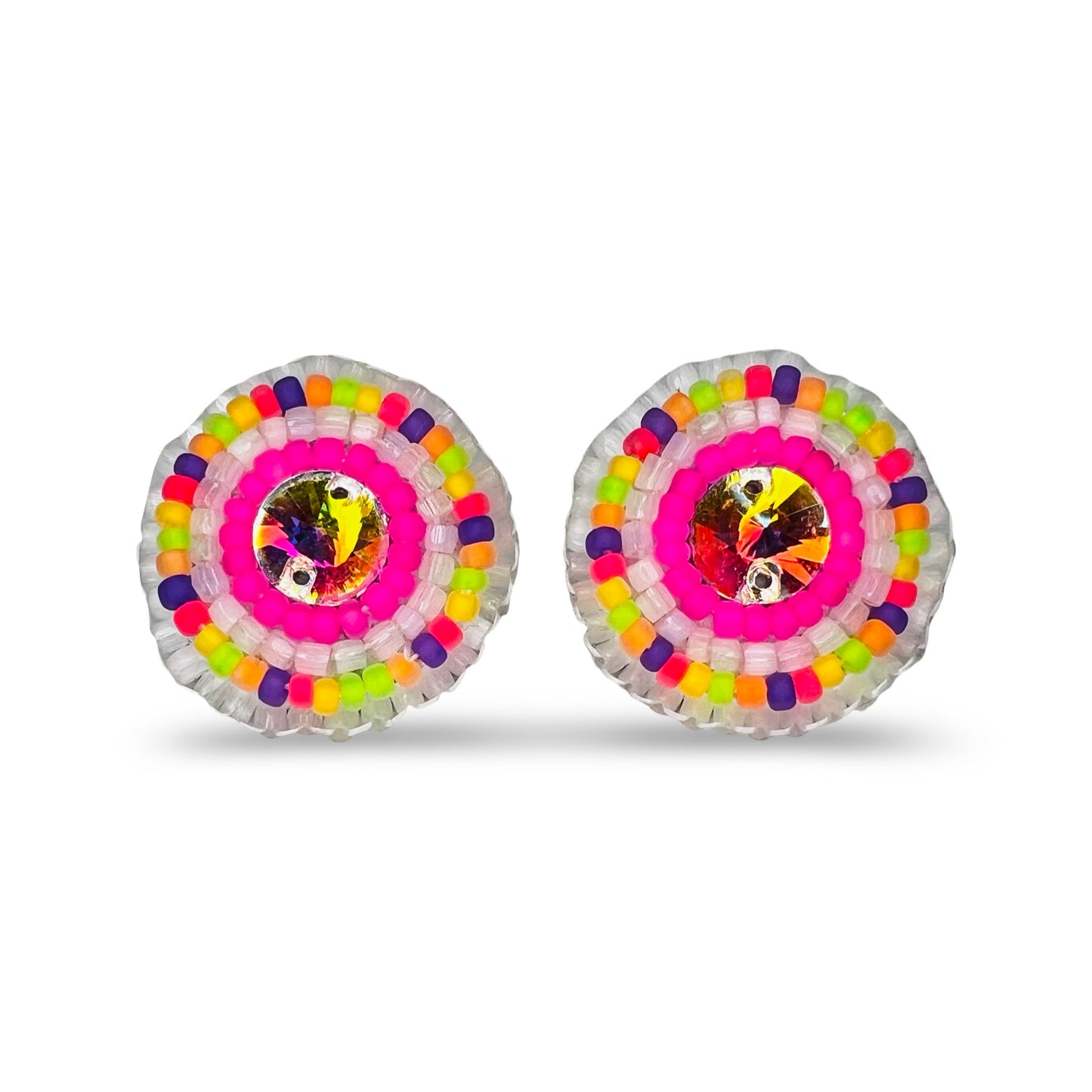 MH Beaded Stud Earrings