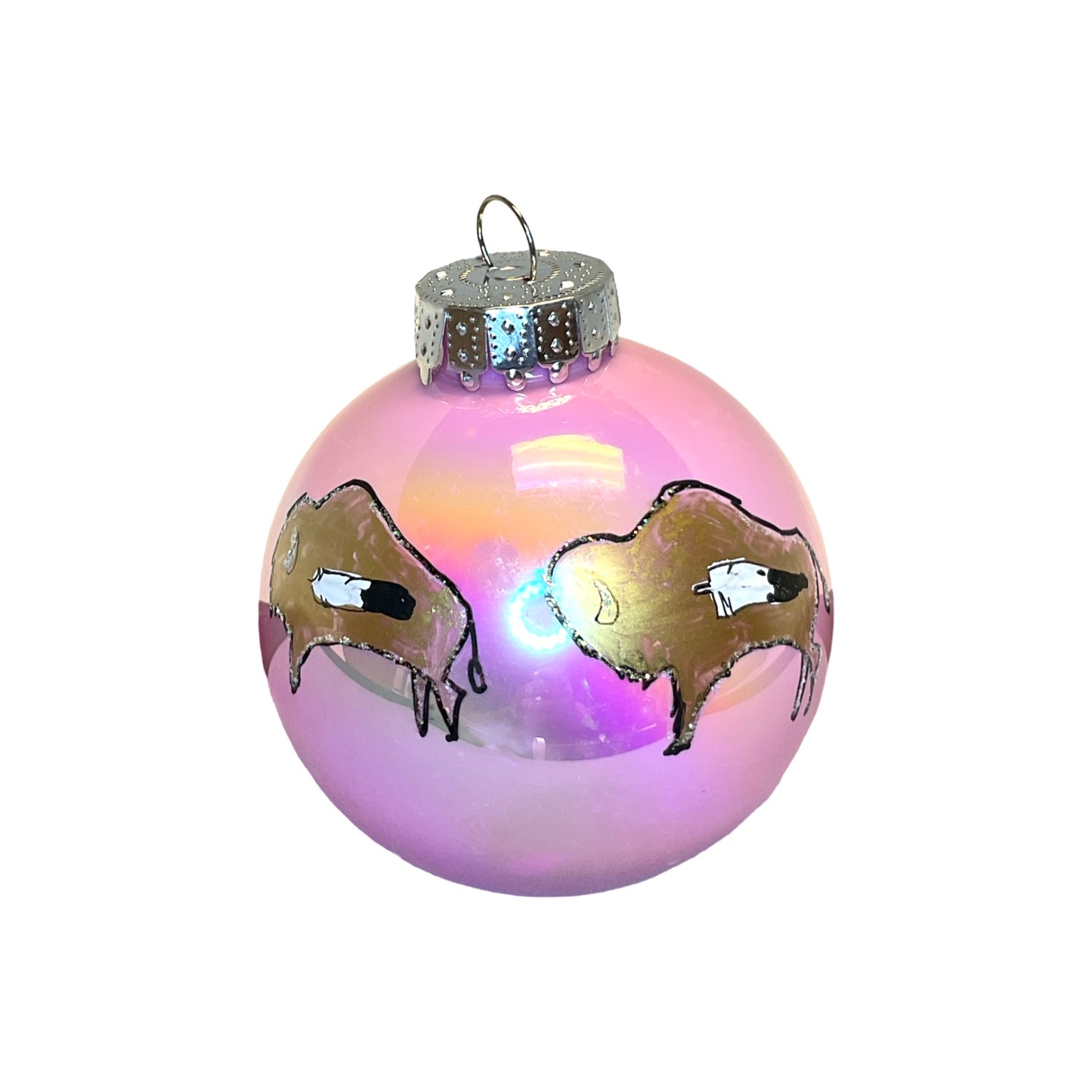 LTB Iridescent Painted Ornaments