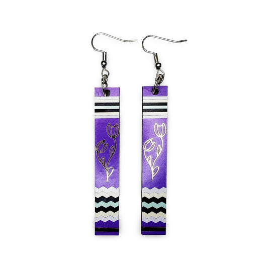 WW Slat Vinyl Earrings