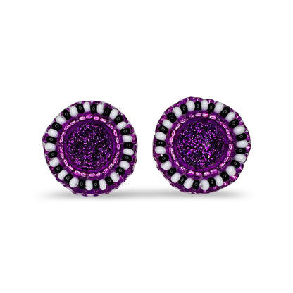 MH Beaded Stud Earrings