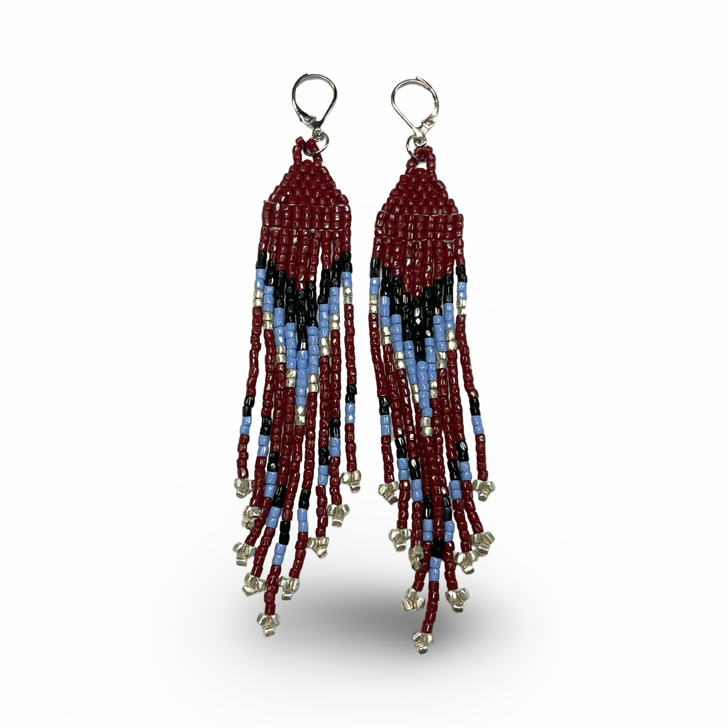 SBR Beaded Fringe Earrings