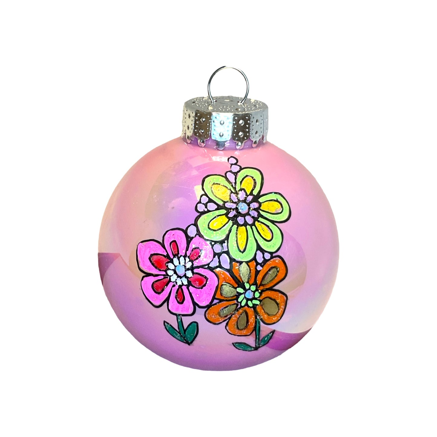 LTB Iridescent Painted Ornaments