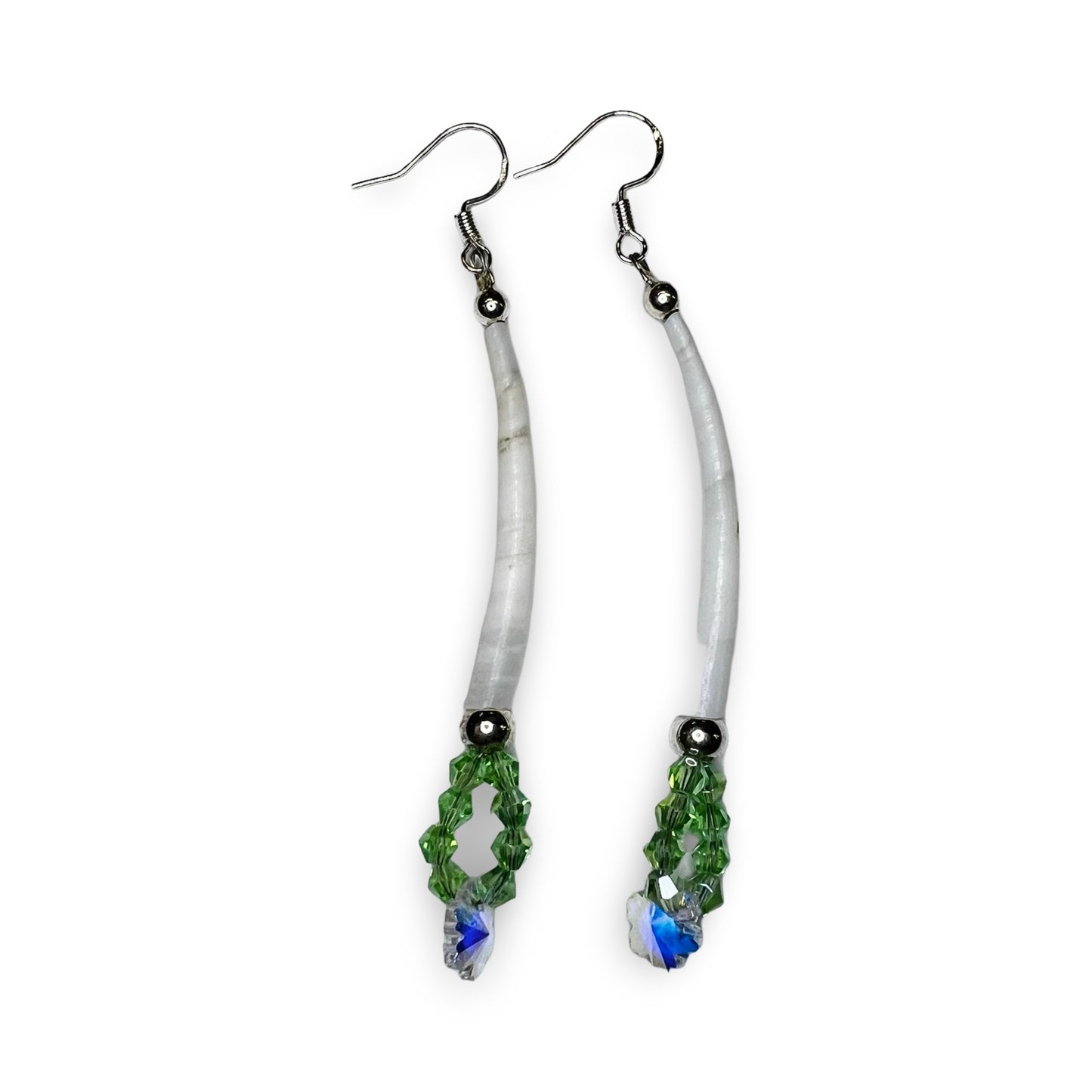 MH Single Dentalium Earrings