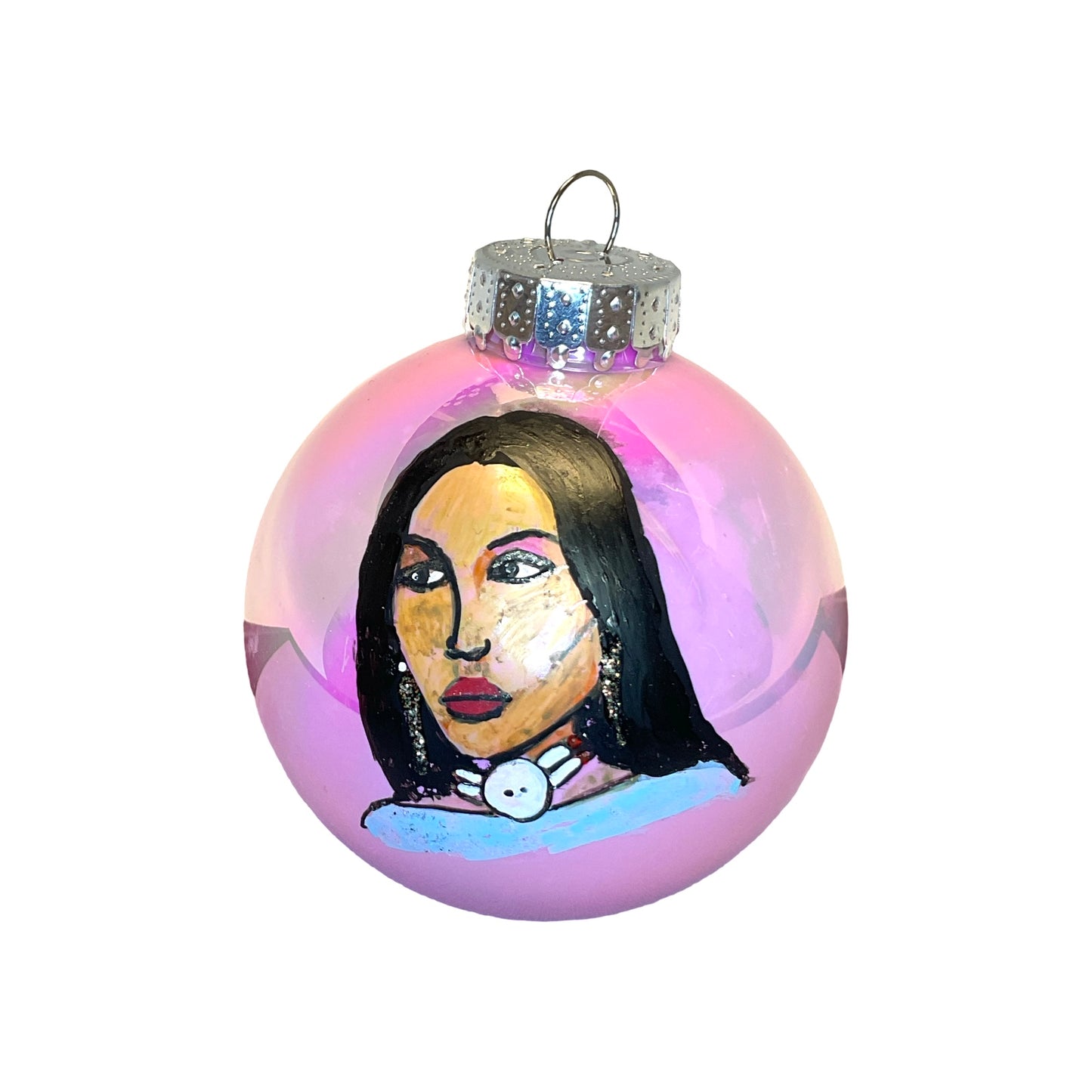 LTB Iridescent Painted Ornaments