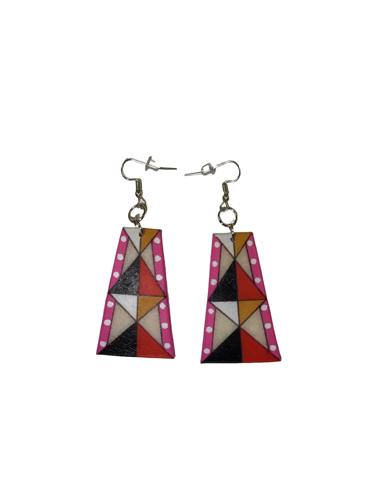 SE Painted Parfleche Earrings