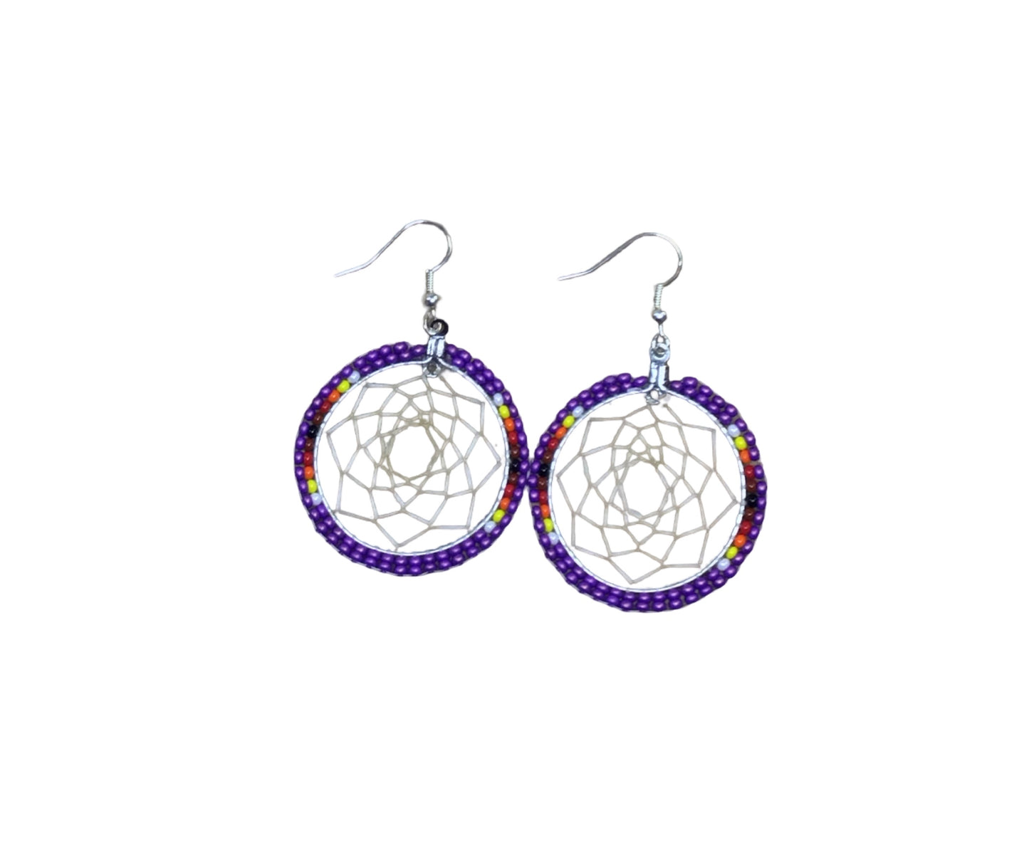 ABE Purple Dreamcatcher Earrings