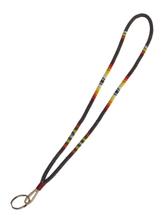 DT Grey Beaded Lanyard