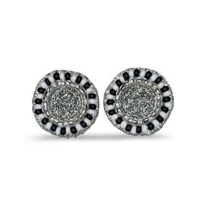 MH Beaded Stud Earrings