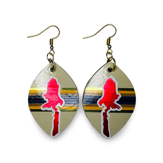 WW Large Vinyl Design Earrings