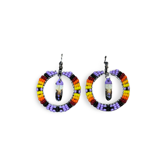 DYH Small Beaded Hoop Earrings