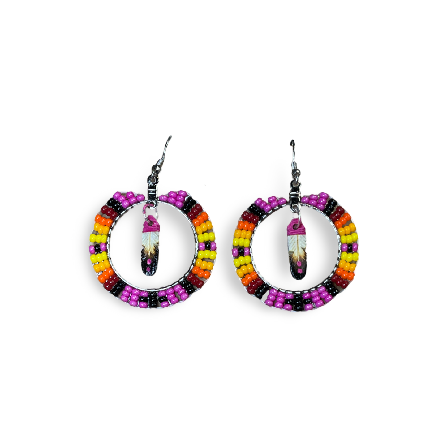 DYH Small Beaded Hoop Earrings