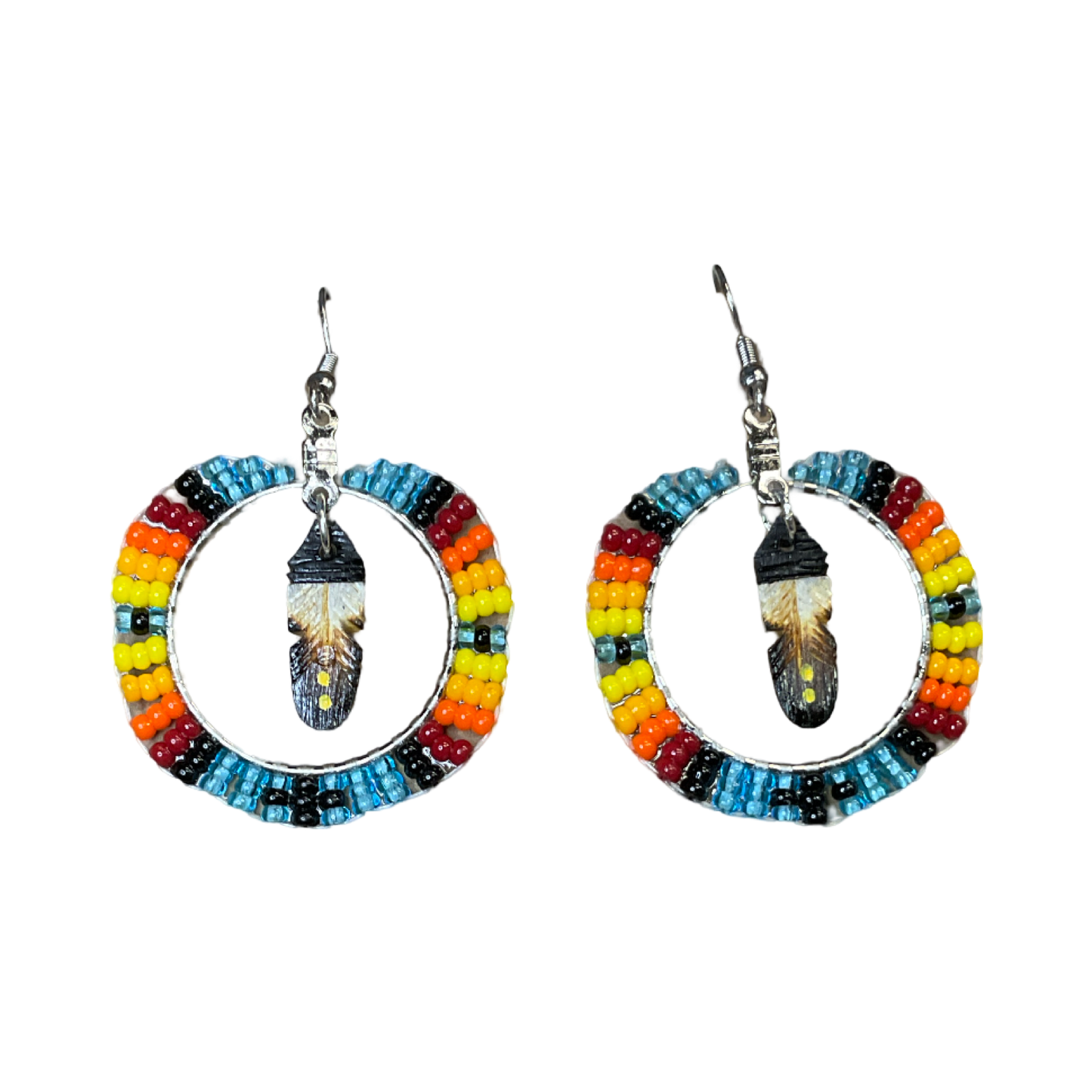 DYH Small Beaded Hoop Earrings