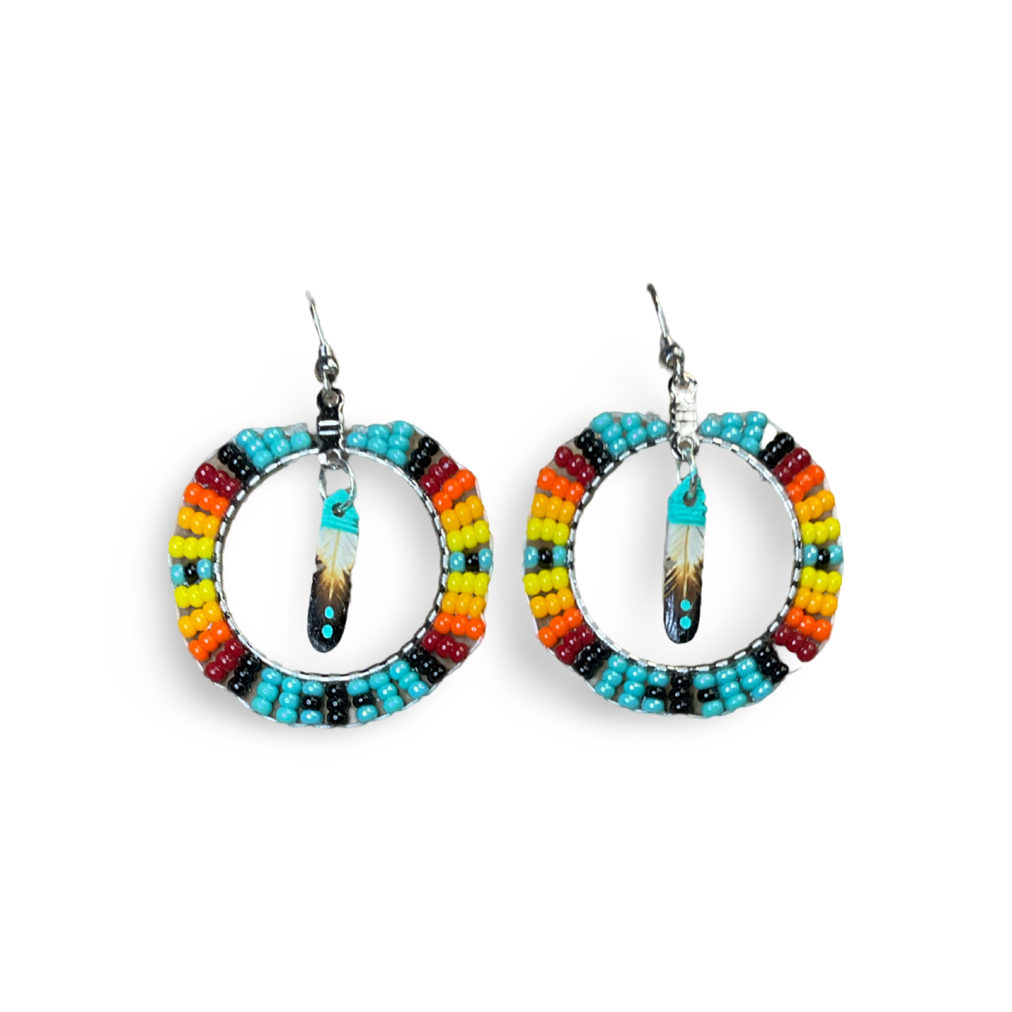 DYH Small Beaded Hoop Earrings